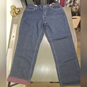 Cabelas Woman's Flannel Lined Jeans In Size 14 Short‎